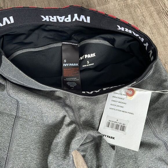 Ivy Park Colourblock Leggings-GREY/HOT PINK-Small - Picture 5 of 5